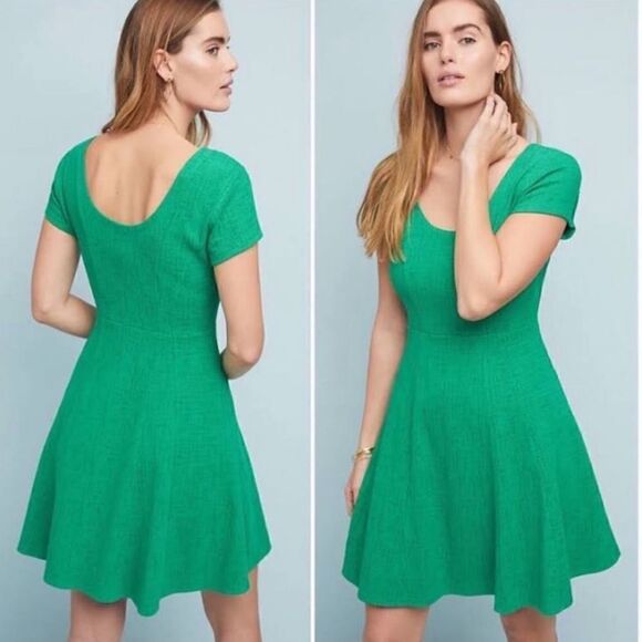 Anthropologie - Maeve Green Nova Knit Dress - Picture 7 of 7
